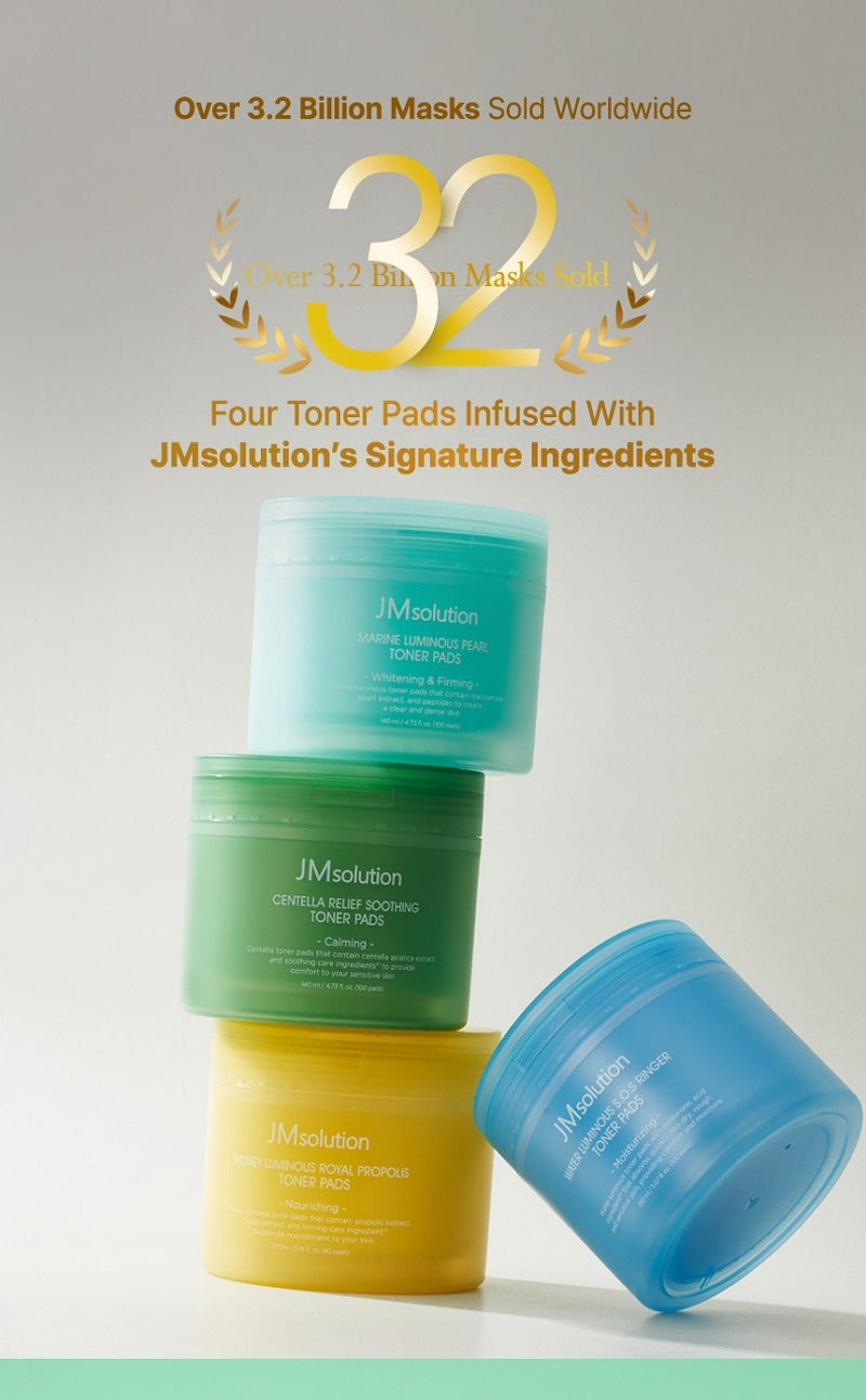 JMsolution Centella Relief Soothing Toner Pads 140ml