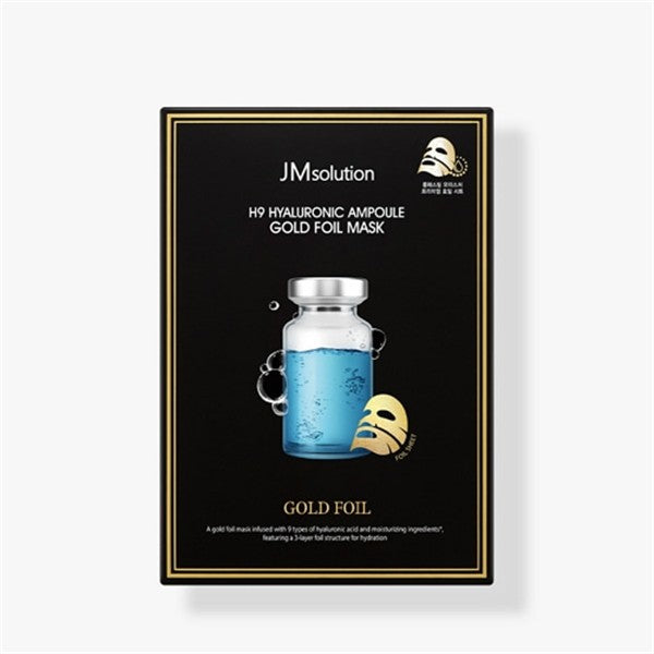 JMsolution H9 Hyaluronic Ampoule Gold Foil Mask (10 Sheets)