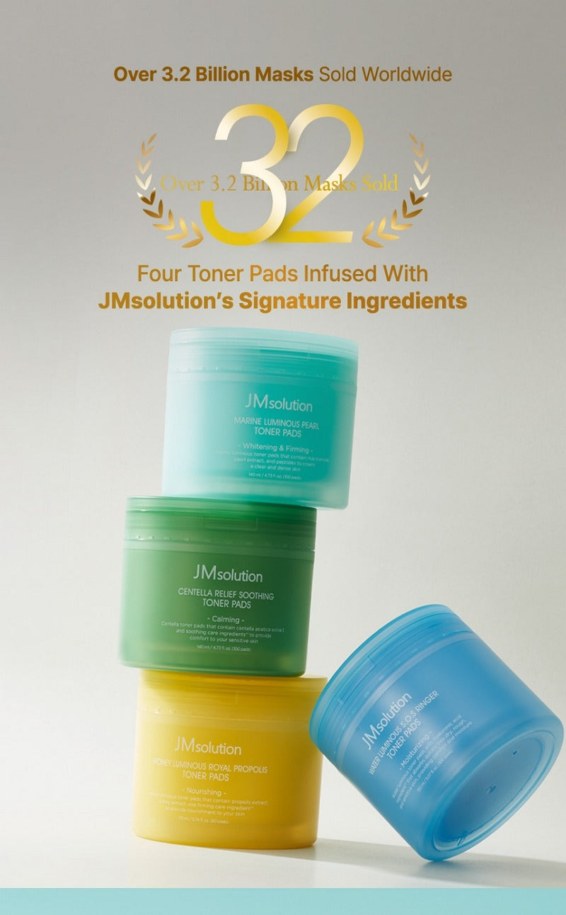 JMsolution Marine Luminous Pearl Toner Pads 140ml