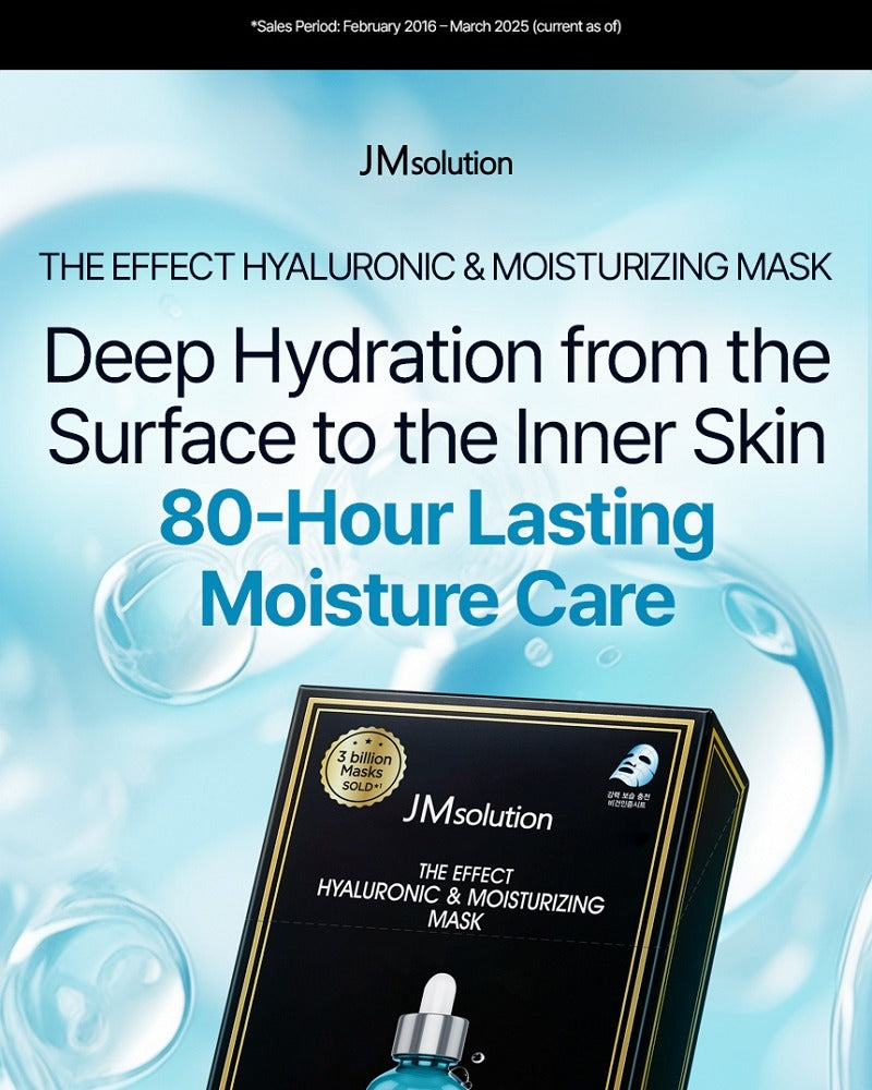 JMsolution The Effect Hyaluronic & Moisturizing Mask 10 masks