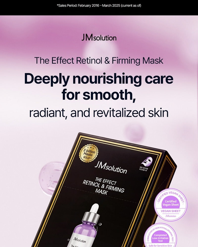 JMsolution The Effect Retinol & Firming Mask (10 Sheets)
