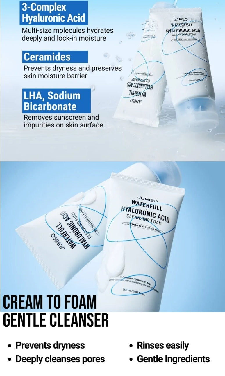 JUMISO Waterfull Hyaluronic Acid Cleansing Foam 150ml