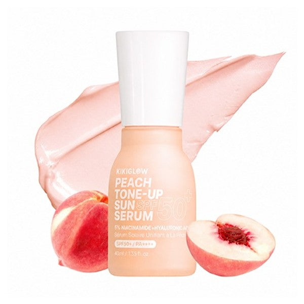 KIKIGLOW Peach SPF50+ Tone-Up Sun Serum 40ml