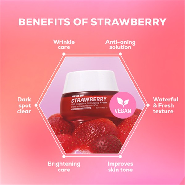 KIKIGLOW Strawberry SOS Intensive Anti-Aging Cream 55ml