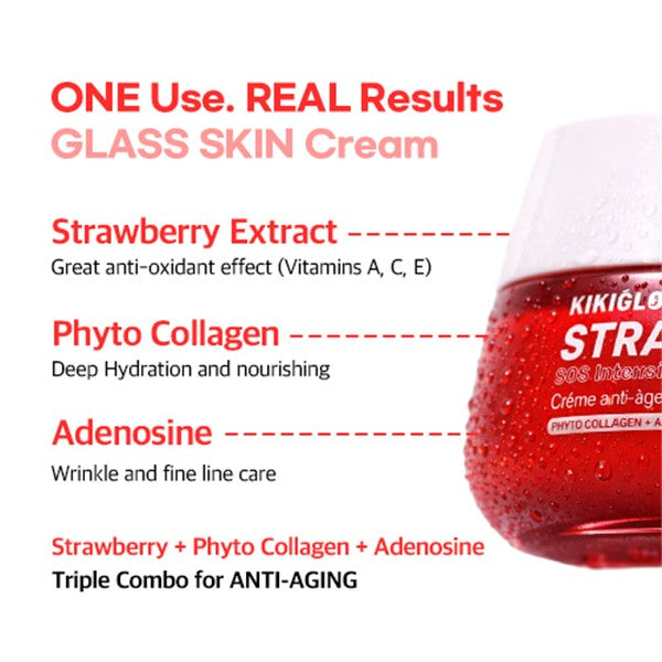 KIKIGLOW Strawberry SOS Intensive Anti-Aging Cream 55ml