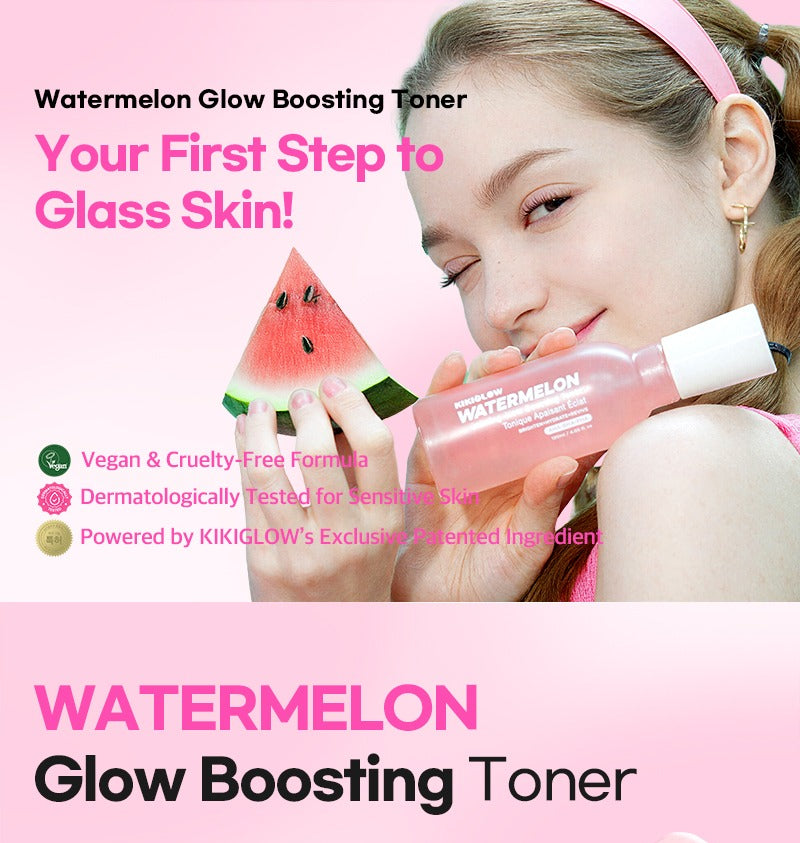 KIKIGLOW Watermelon Calming Glow Boosting Toner 120ml