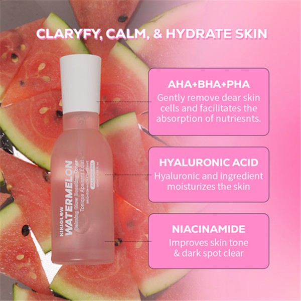 KIKIGLOW Watermelon Calming Glow Boosting Toner 120ml