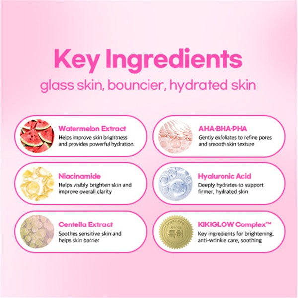KIKIGLOW Watermelon Calming Glow Boosting Toner 120ml
