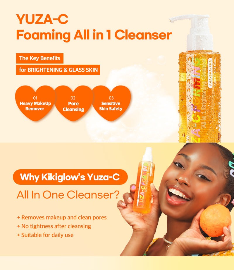 KIKIGLOW YUZA-C Forming All-in-1 Brightening Cleanser 140ml