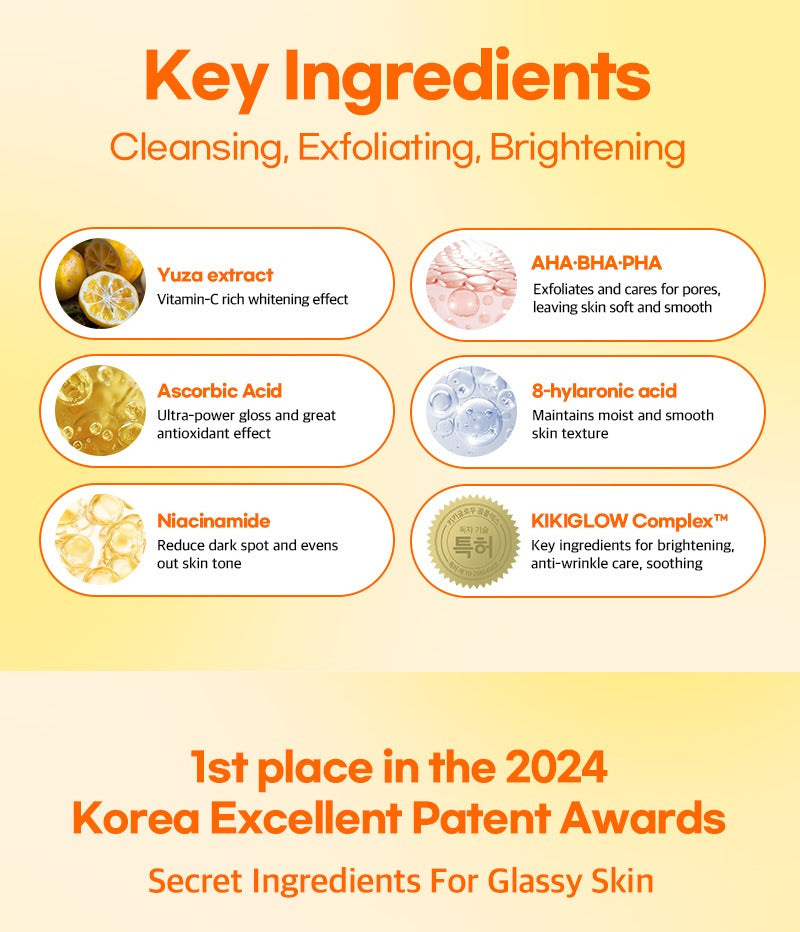 KIKIGLOW YUZA-C Forming All-in-1 Brightening Cleanser 140ml
