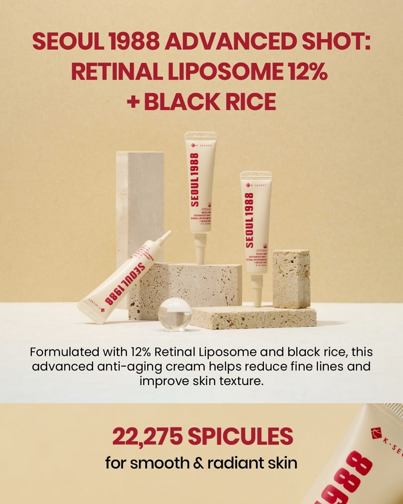 KSECRET Seoul 1988 Advanced Shot: Retinal Liposome 12% + Black Rice 15ml