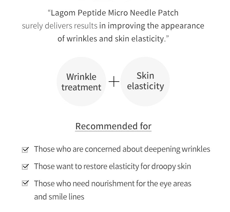 LAGOM Peptide Micro Needle Patch 4 pairs