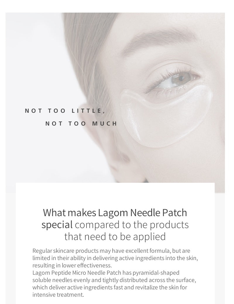 LAGOM Peptide Micro Needle Patch 4 pairs