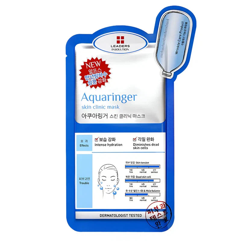 LEADERS Insolution Aquaringer Skin Clinic Mask 25ml x 5pcs