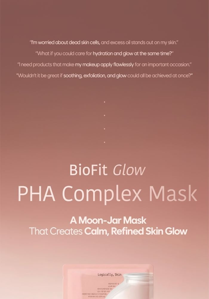 Logically Skin BioFit Glow PHA Complex Mask 25g (Set of 3) 25g x 3