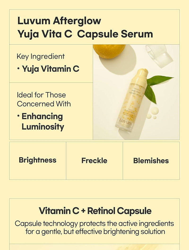 Luvum Afterglow Yuja Vita C Capsule Serum 30ml