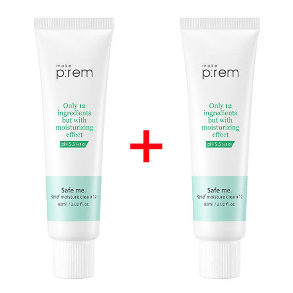 MAKE P:REM Safe Me Relief Moisture Cream12 60ml x 2ea