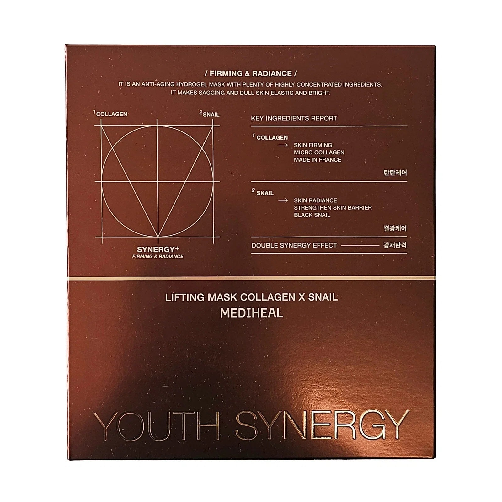 MEDIHEAL Youth Synergy Lifting Mask Collagen X Snail 36g x 5ea