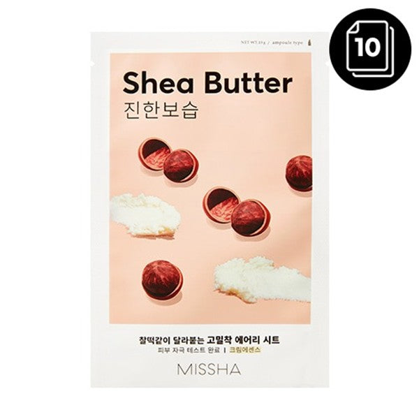 MISSHA Airy Fit Sheet Mask - Shea Butter 19g x 10