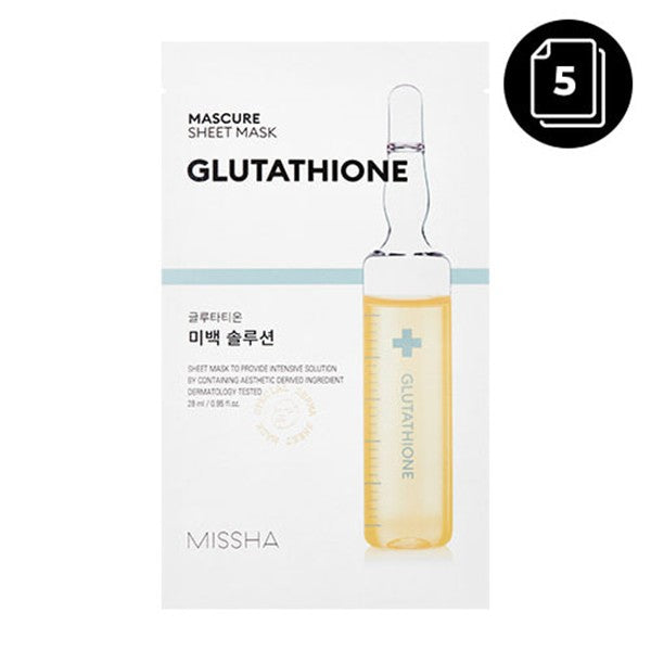 MISSHA Mascure Sheet Mask Glutathione 28ml x 5