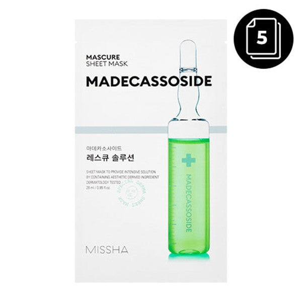 MISSHA Mascure Sheet Mask Madecassoside 28ml x 5