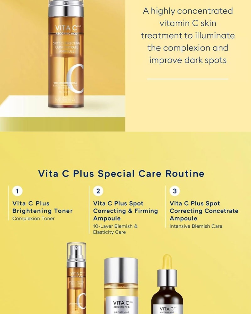 MISSHA Vita C Plus Ascorbic Acid Spot Correcting Concentrate Ampoule 15g