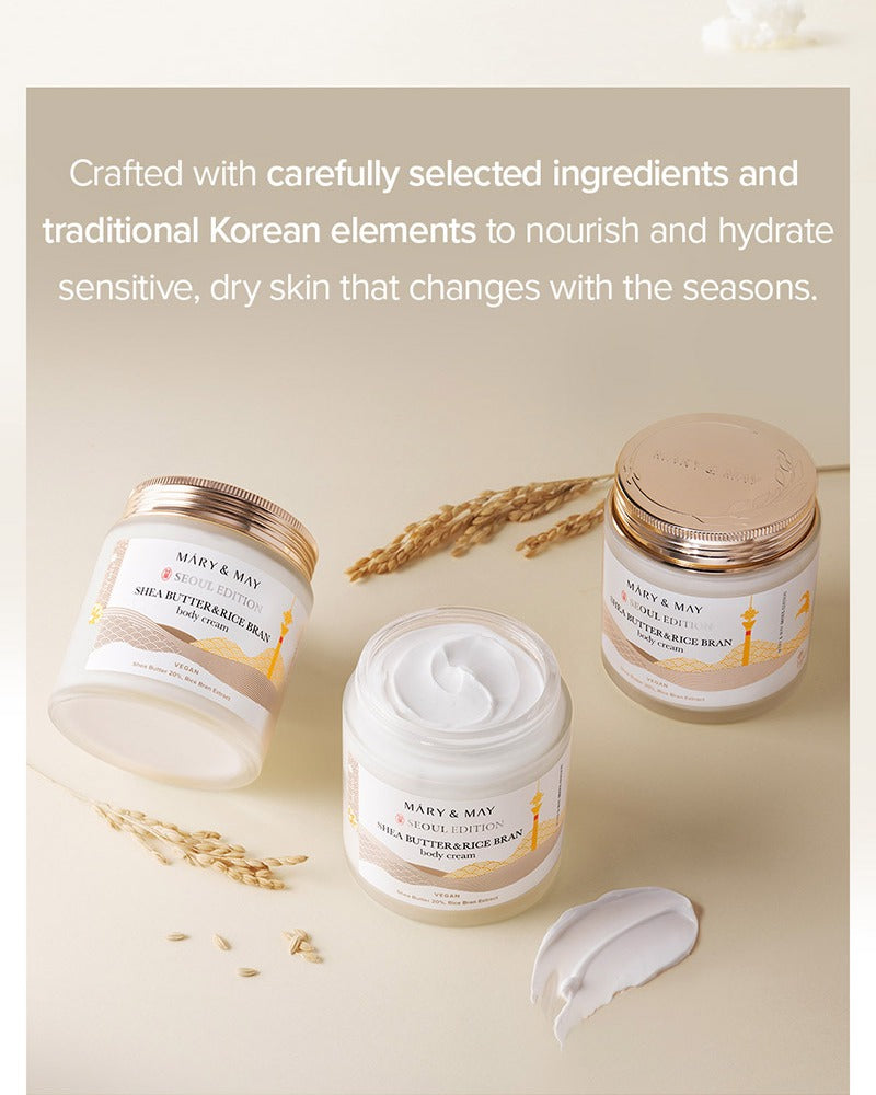 Mary&May Shea Butter & Rice Bran Body Cream 250ml