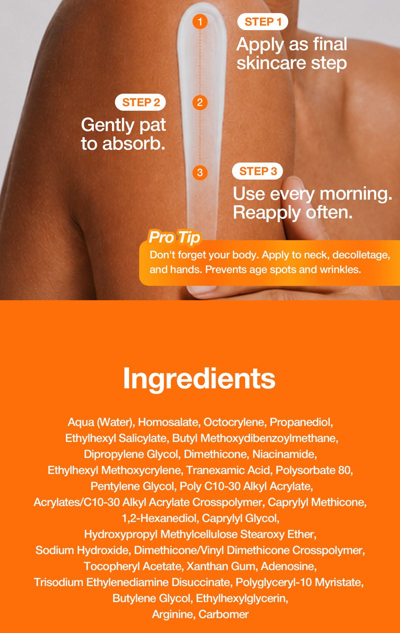 NINELESS MELA-PRO Tranexamic Acid Sunscreen 100ml