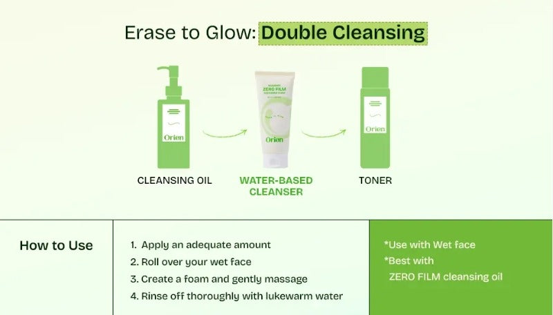 Orien Mugwort Zero Film Cleansing Foam 150ml