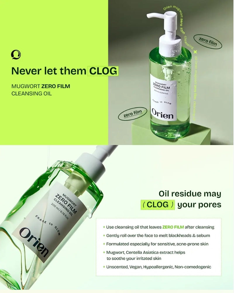 Orien Mugwort Zero Film Cleansing Oil 200ml