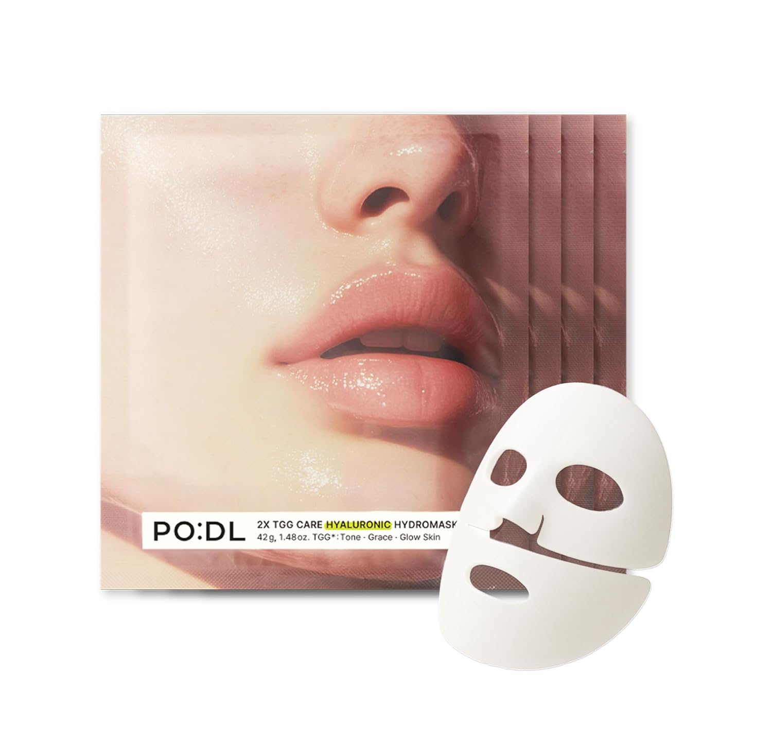 PO:DL 2X Tgg Care Hyaluronic Hydromask 42g x 4pcs