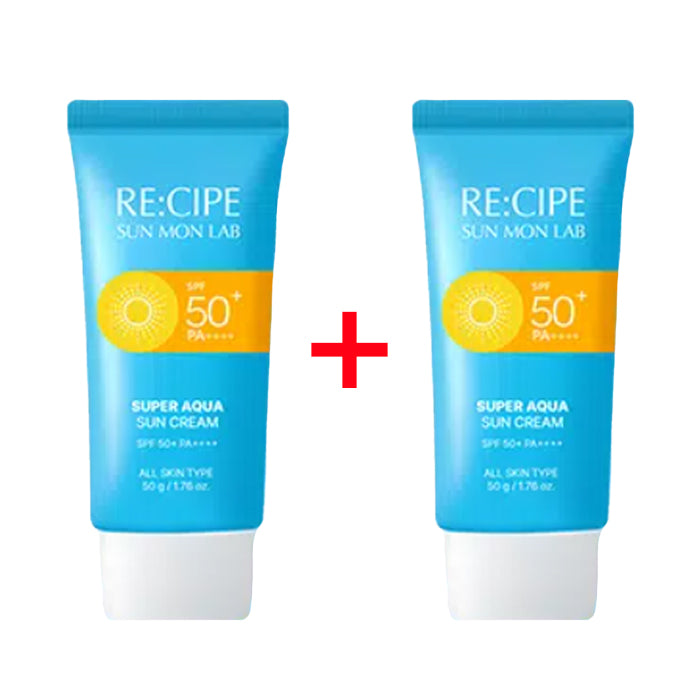RE:CIPE SUN MON LAB Super Aqua Sun Cream 50g x 2ea (SPF50+ PA++++)