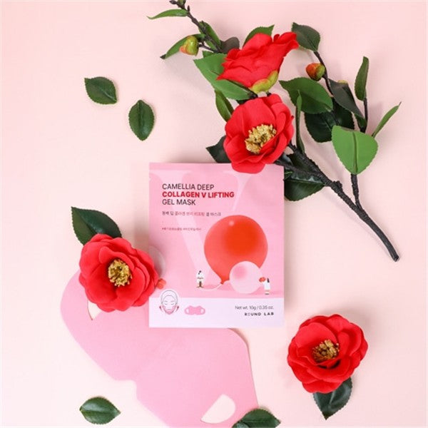 ROUND LAB Camellia Deep Collagen V Lifting Gel Mask (4 sheets)