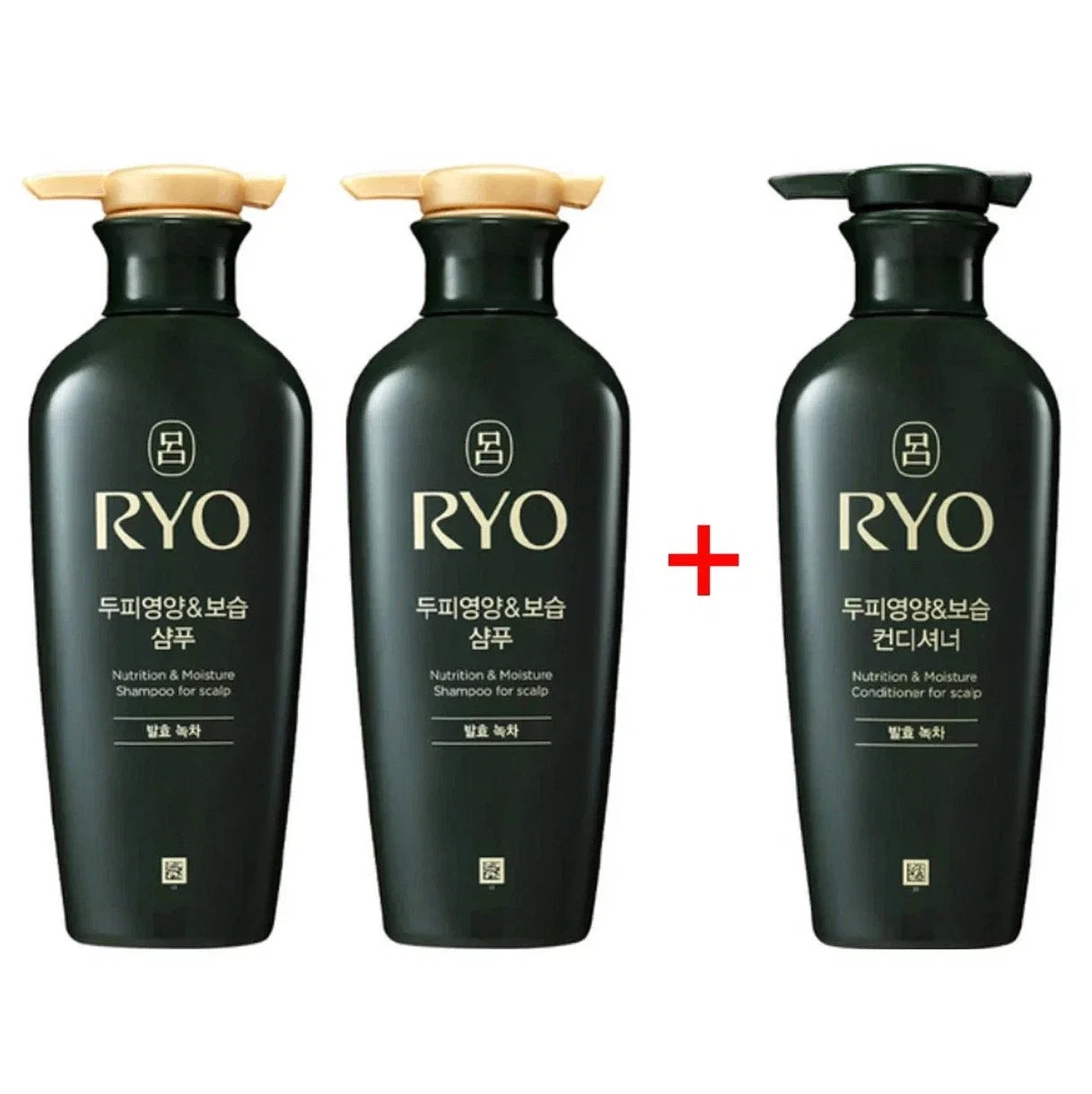 RYO Nutrition & Moisture Scalp Care Set (2 Shampoo + 1 Conditioner)