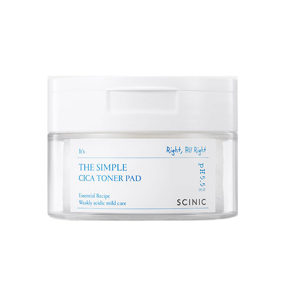 SCINIC The Simple Cica Toner Pad 120g (60 pads)