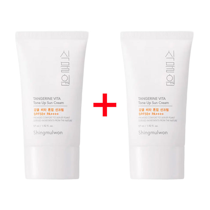 SHINGMULWON Tangerine Vita Tone Up Sun Cream 57ml x 2ea (SPF50+ PA++++)