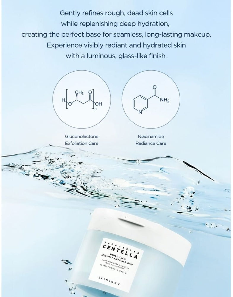 SKIN1004 Madagascar Centella Hyalu-Cica Jelly-Fit Ampoule Pad 140ml