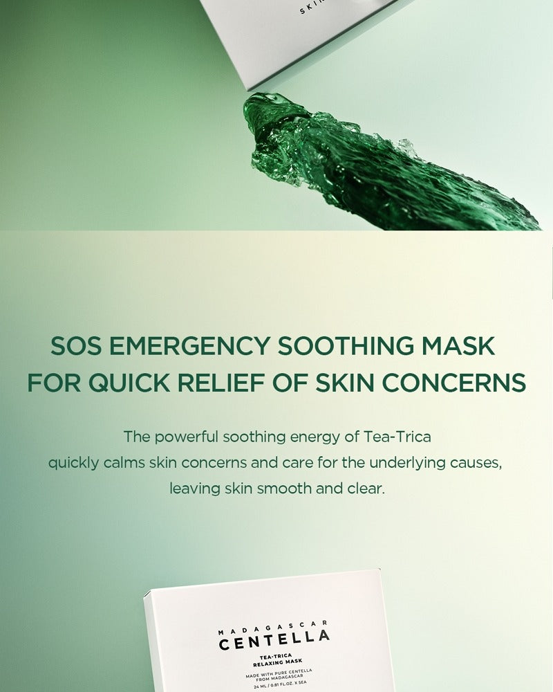 SKIN1004 Madagascar Centella Tea-Trica Relaxing Mask 24ml × 5 24ml x 5