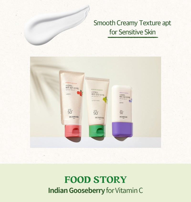 SKINFOOD Berry Soothing Sun Cream SPF50+ PA++++ 50ml