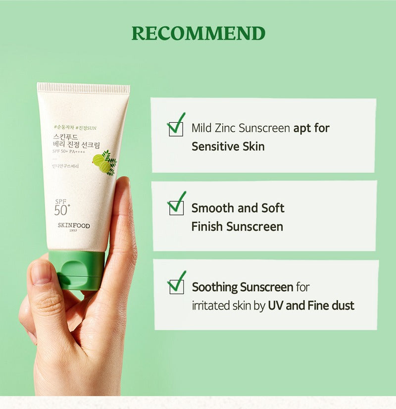 SKINFOOD Berry Soothing Sun Cream SPF50+ PA++++ 50ml
