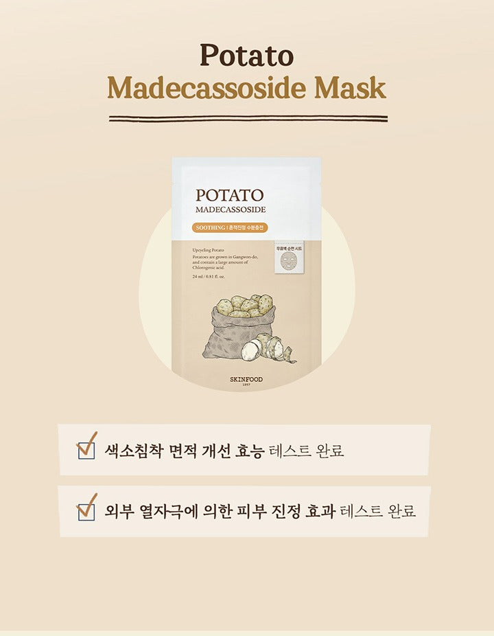 Skinfood Potato Madecassoside Mask 10 sheets