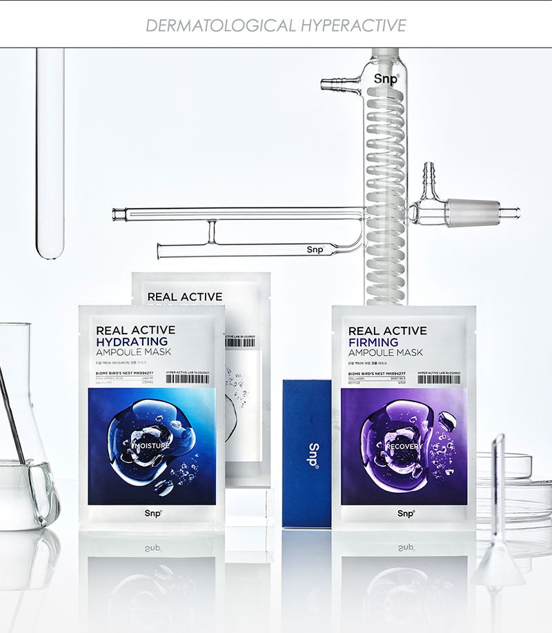 SNP Real Active Hydrating Ampoule Mask 25ml x 5