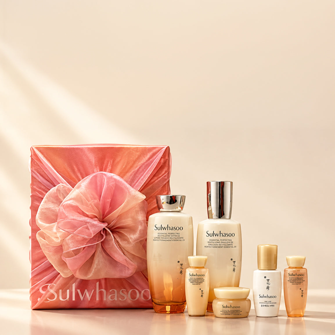 Sulwhasoo Essential Perfecting Revitalizing Set (2 Items) – Korean Bojagi Gift Wrapped
