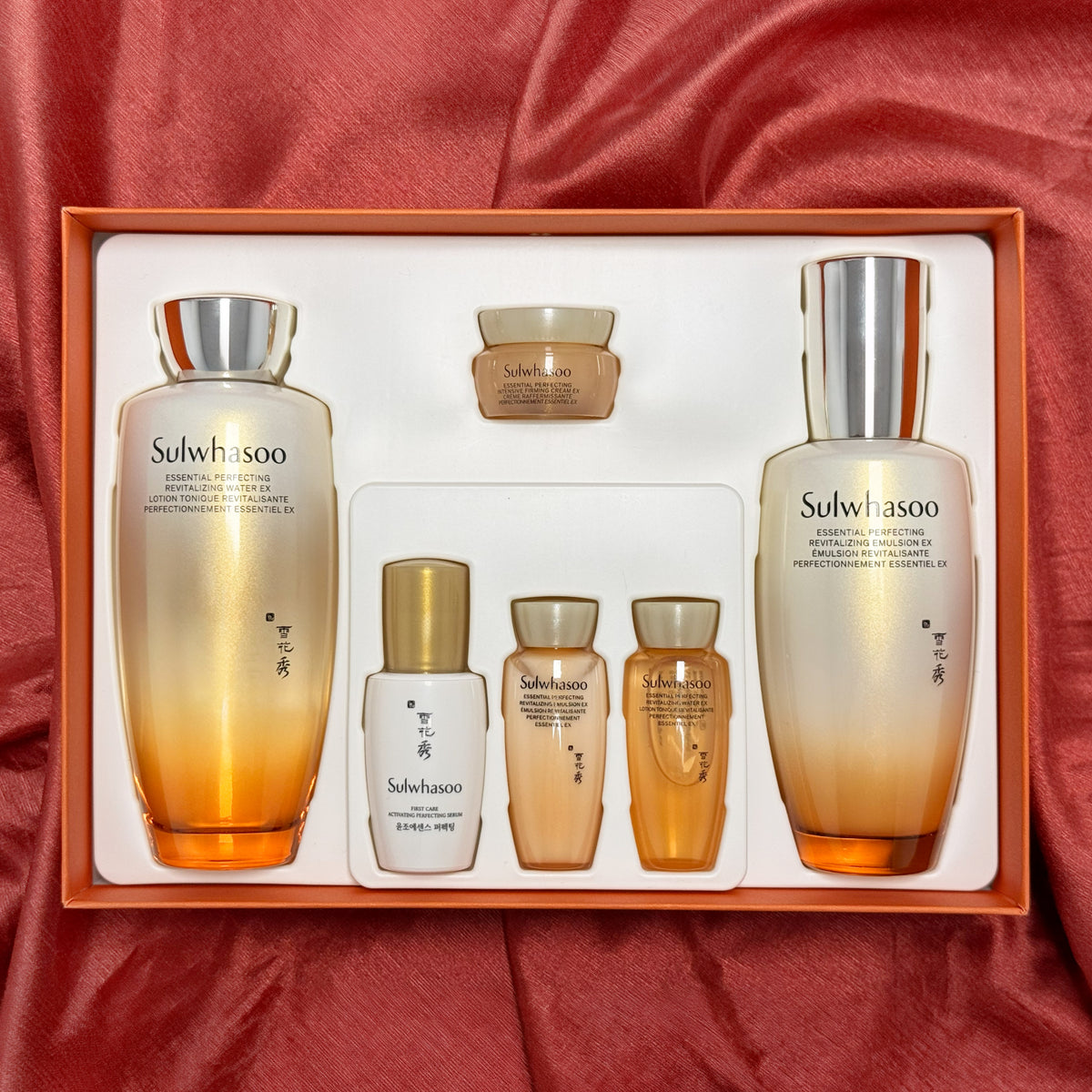 Sulwhasoo Essential Perfecting Revitalizing Set (2 Items) – Korean Bojagi Gift Wrapped