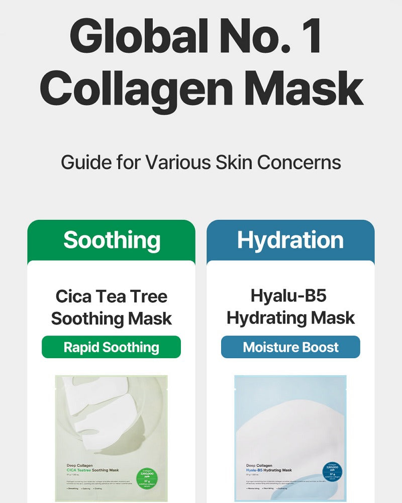 Sungboon Editor Deep Collagen Cica Tea Tree Soothing Mask 37g x 4