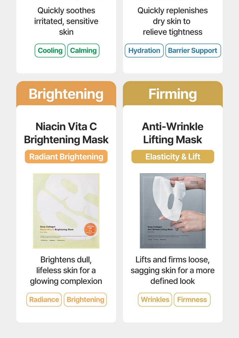 Sungboon Editor Deep Collagen Niacin-Vita C Brightening Mask 37g x 4