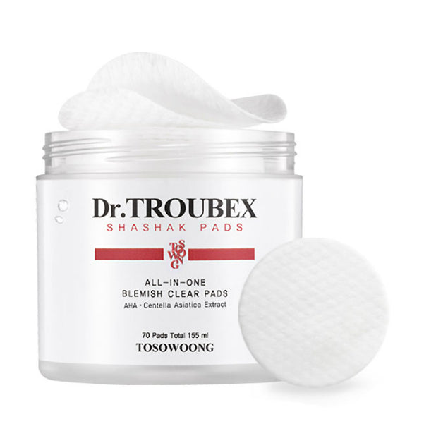 TOSOWOONG Dr. Troubex Blemish Pads 155ml (70pcs)