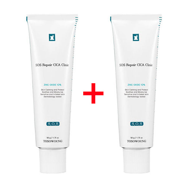 TOSOWOONG SOS Repair CICA Clinic Zinc Cream 50g x 2ea