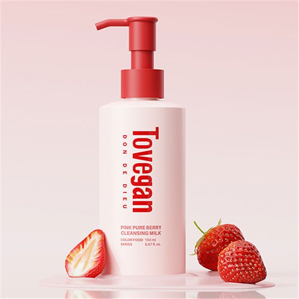 Tovegan Colorfood Series Pink Pure Berry Cleansing Milk 150ml