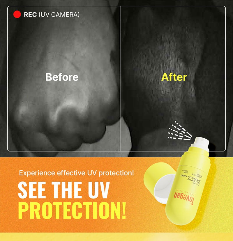 Tovegan Colorfood Series Yellow UV Sun Protect Mist SPF50+ PA+++ 60ml